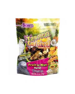 Brown's Tropical Carnival Fruit & Nut Parrot Treat, 12 oz
