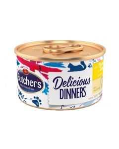 Butchers Delicious Dinners Chicken and Turkey Wet Adult Cat Food - 85g Pack of 24