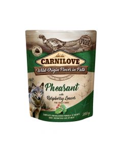 Carnilove Pheasant Enriched with Raspberry Leaves Wet Dog Food - 300 g