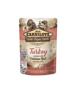 Carnilove Turkey Enriched with Valerian Root Cat Food Pouch - 85 g