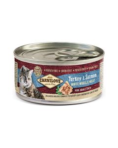 Carnilove Turkey & Salmon Wet Food for Adult Cats, 100g