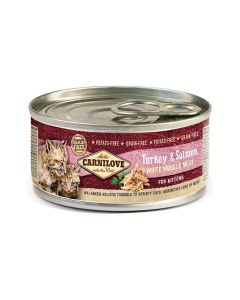 Carnilove White Muscle Meat Turkey and Salmon Wet Kitten Food - 100 g