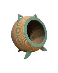 Carton Connection Catosphere 3D Luxury Cat Bed and Scratcher - Green