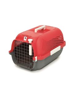 Catit Cat Carrier - Small - Cherry Red - 48.3L x 32.6W x 28H cm