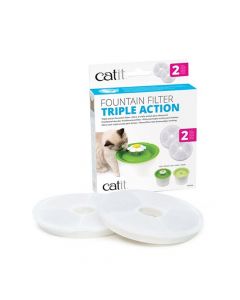 Catit Triple Action Fountain Filter, 2 pack