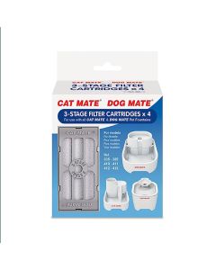 Cat Mate 3-Stage Filter Cartridges for Fountain - 4 Pcs