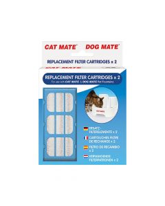 Cat Mate Replacement Filter Cartridges for Pet Fountain - 2 Pcs
