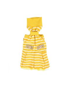 فستان نامي الأصفر بياقة مرتفعة للقطط من كاتسبيا