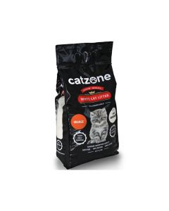 Catzone Orange Scented White Cat Litter - 10 kg
