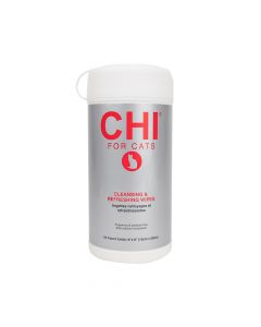 CHI Cleansing & Refreshing Wipes for Cats, 50 Counts