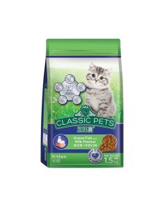 Classic Pets Ocean Fish & Milk Flavour Kitten Food - 1.5 Kg