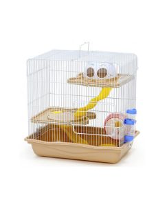 Dayang Cream Hamster Cage - 45 x 30 x 45 cm