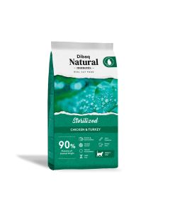 Dibaq Natural Moments Sterilized Turkey and Chicken Dry Cat Food - 2 kg