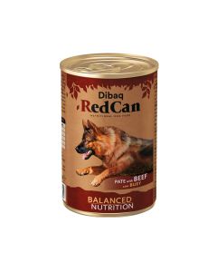 Dibaq Red Can Pate with Beef Canned Dog Food - 400 g