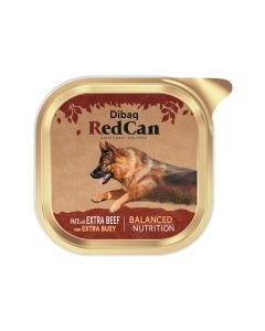 Dibaq Red Can Pate with Beef Wet Dog Food - 300 g