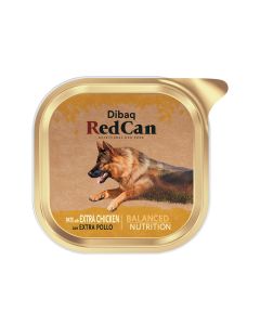 Dibaq Red Can Pate with Chicken Wet Dog Food - 300 g