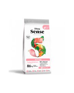 Dibaq Sense Turkey and Salmon Dry Kitten Food - 1.5 kg