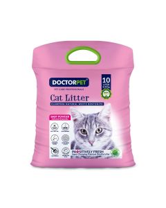 Doctor Pet Clumping Natural White Bentonite Baby Powder Cat Litter