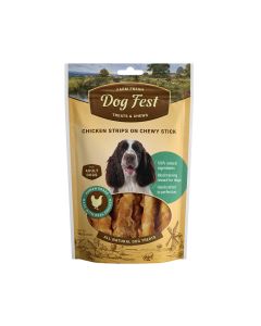 Dog Fest Chicken Strips On A Chewy Stick Treats For Adult Dogs - 90 g