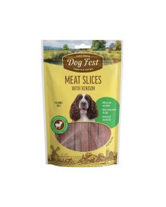 Dog Fest Meat Slices with Venison Dog Treats - 90g