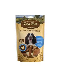 Dog Fest Rabbit Ears With Duck For Adult Dogs - 90g
