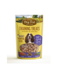 Dog Fest Training Treats Rabbit & Pumpkin Seeds Dog Treats - 90 g