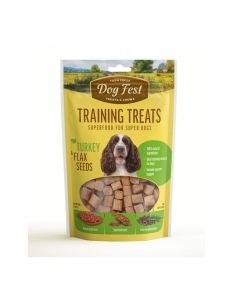 Dog Fest Training Treats Turkey & Flax Seeds Dog Treats - 90 g