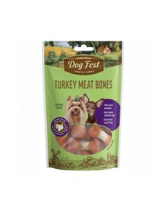 Dog Fest Turkey Meat Bones Treat for Small Breed Dog - 55g