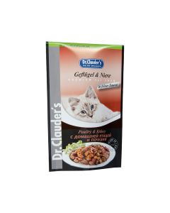 Dr.Clauder's High Premium Poultry & Kidney Wet Cat Food - 100 g