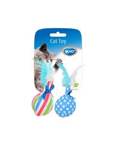 Duvo+ Balls with Feather Cat Toy Assorted