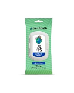 Earthbath Ear Wipes with Witch Hazel and Chamomile - 30 Counts