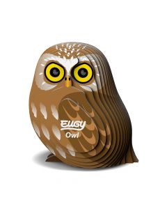 Eugy Owl 3D Puzzle Kit for Kids
