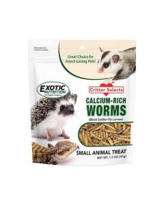 Exotic Nutrition Calcium-Rich Worms - 43 g