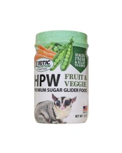 Exotic Nutrition HPW Fruit & Veggie Sugar Glider Food, 12 oz