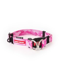 EzyDog Double Up Multi Color Dog Collar, Pink Camo