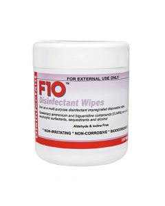 F10 Disinfectant Wipes Dispenser - 100 Wipes