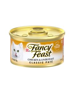 Fancy Feast Classic Pate Chicken and Liver Feast Canned Cat Food - 85 g - Pack of 24