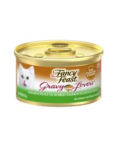 Fancy Feast Gravy Lovers Salmon Feast In Seared Salmon Flavour Gravy Canned Cat Food - 85 g - Pack of 24