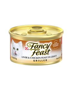 Fancy Feast Grilled Liver and Chicken Feast in Gravy Canned Cat Food - 85 g - Pack of 24