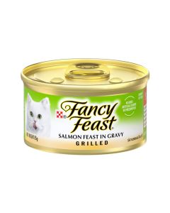 Fancy Feast Grilled Salmon Feast in Gravy Canned Cat Food - 85 g - Pack of 24