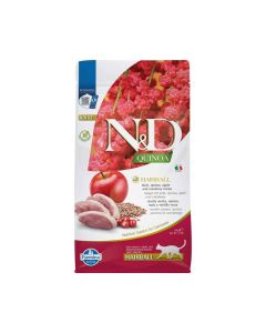 Farmina N&D Quinoa Hairball Duck Adult Cat Dry Food - 1.5 kg