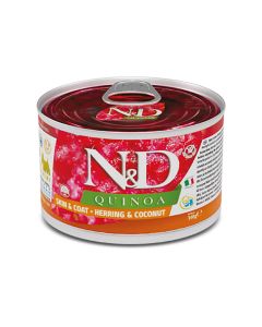 Farmina N&D Quinoa Herring and Coconut Mini Dog Canned Food - 140 g - Pack of 6