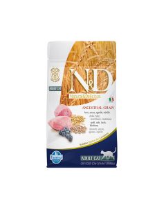 Farmina ND Ancestral Grain Lamb and Blueberry Adult Dry Cat Food - 300 g