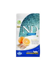 Farmina N&D Herring and Orange Dry Neutered Cat Food - 1.5 Kg