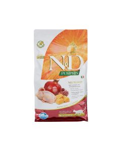 Farmina N&D Quail - Pumpkin and Pomegranate Dry Neutered Cat Food - 1.5 Kg