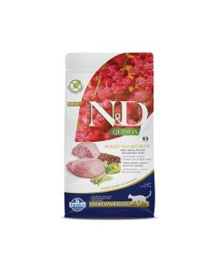 Farmina N&D Quinoa Weight Management Lamb Dry Cat Food - 1.5 Kg