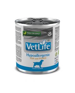Farmina Vet Life Hypoallergenic Fish and Potato Canned Dog Food - 300 g - Pack of 6