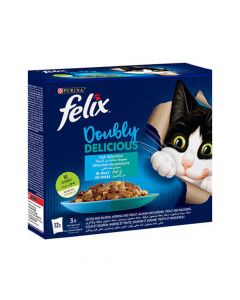 Felix Doubly Delicious Fish Selection in Jelly Multipack Cat Food 