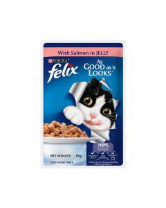 Felix Salmon In Jelly Adult Cat Food Pouch - 85 g