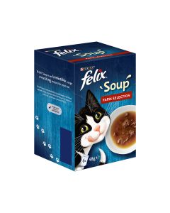 Felix Soup Farm Selection Wet Cat Food - 85 g - Pack of 6